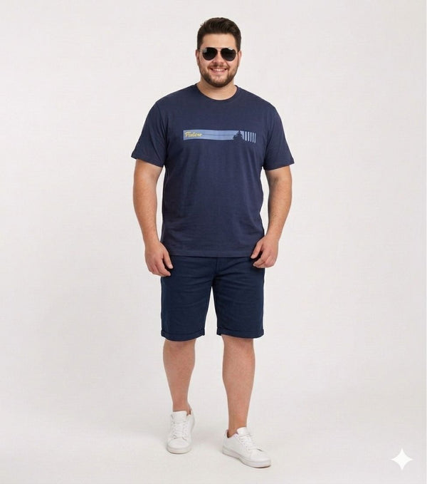 טי שרט הדפס עדין