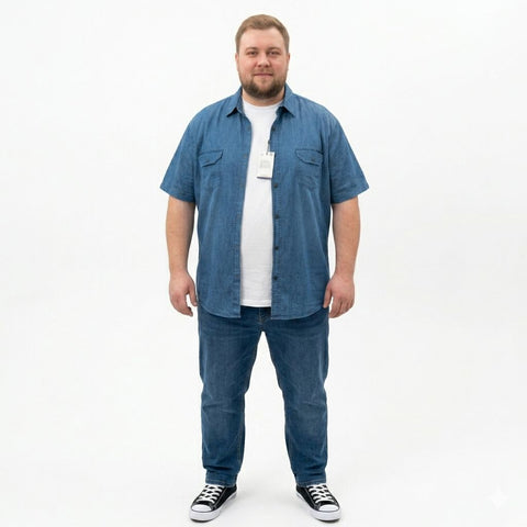 חולצה ג'ינס ג'קט קייצית