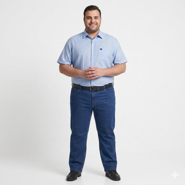 ג'ינס לייקרה גזרה רחבה